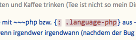 Screenshot Syntax-Highlighting in diesem Posting